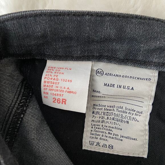 AG Adriano Goldschmied The Stevie Slim Straight Jeans Size 26R - Picture 4 of 5